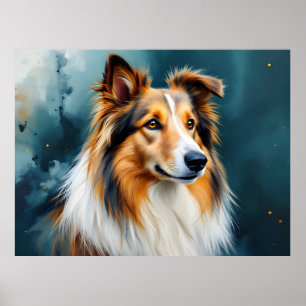 Poster Collie Portrait