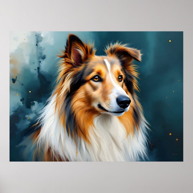Poster Collie Portrait (Frente)