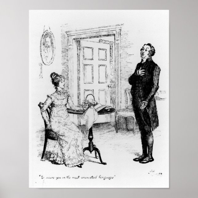 Pôster Collins e Elizabeth (Frente)