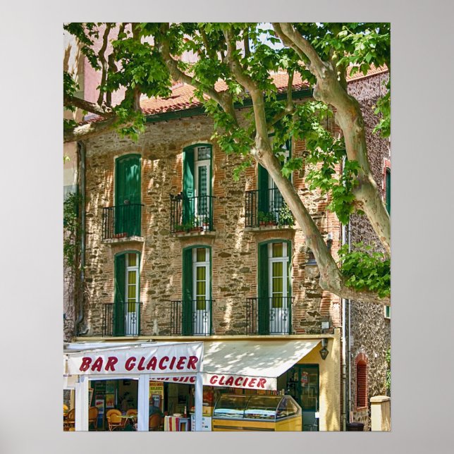 Poster Collioure Bar Glaciar (Frente)