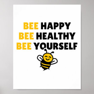 Poster Colmeia Saudável, Colmeia Feliz, Seja Você - Yoga