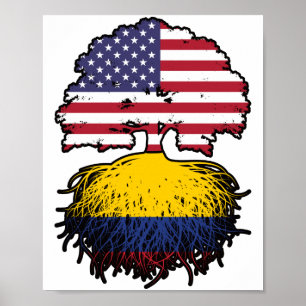 Poster Colômbia: América do Norte Colombiana - Bandeira d