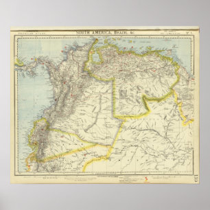 Pôster Colômbia e Venezuela