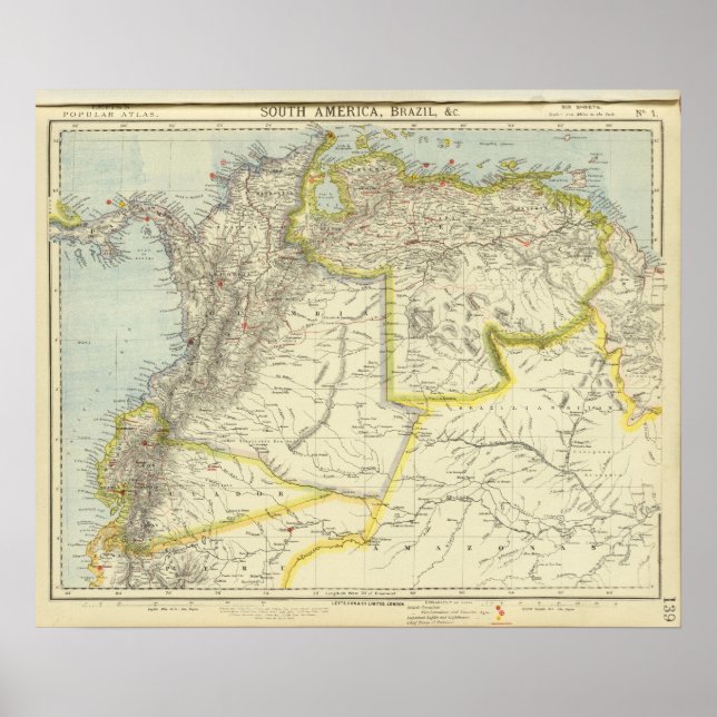 Pôster Colômbia e Venezuela (Frente)