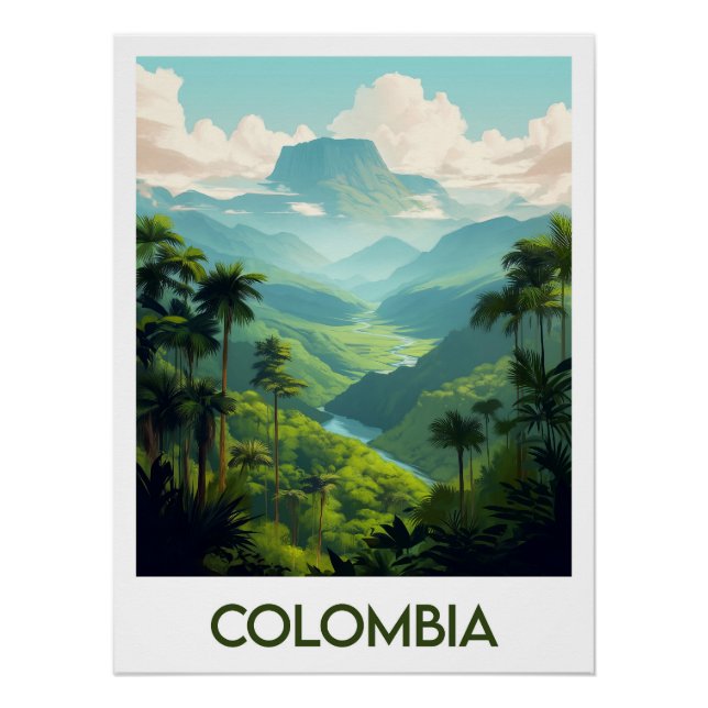 Pôster Colombia Poster (Frente)