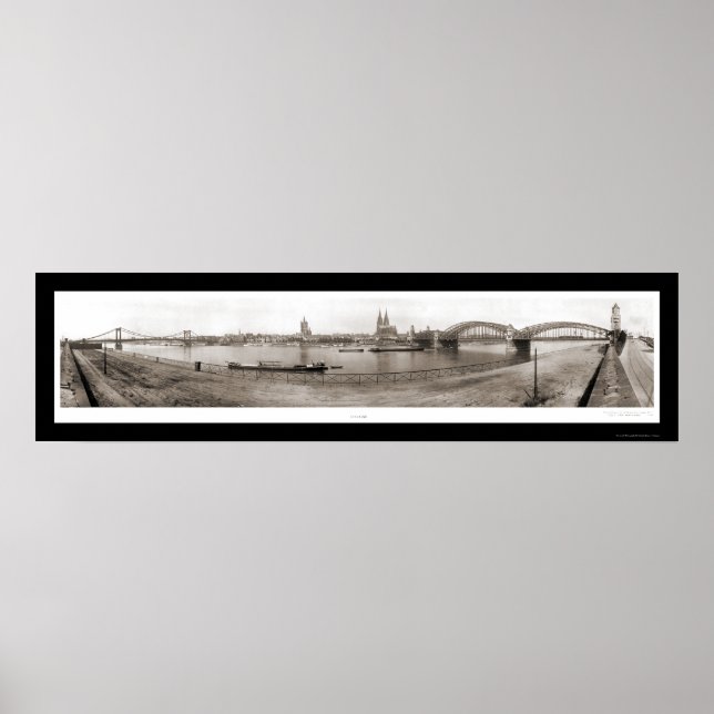 Pôster Colônia, Alemanha Foto 1921 (Frente)