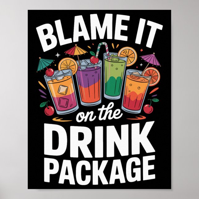 Poster Coloque a Culpa no Pacote de Bebidas 3  (Frente)