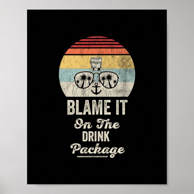 Poster Coloque a Culpa no Pacote de Bebidas 4  (Frente)