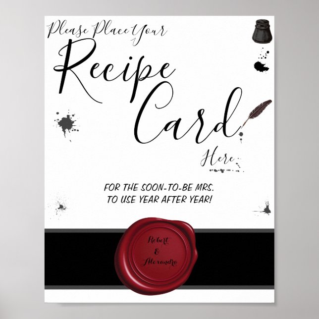 Poster Coloque a placa de receita aqui Caneta e o sinal d (Frente)