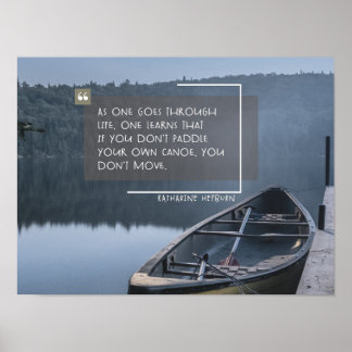 Poster Coloque sua própria canoa