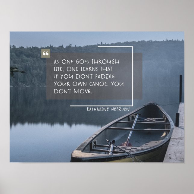 Poster Coloque sua própria canoa (Frente)