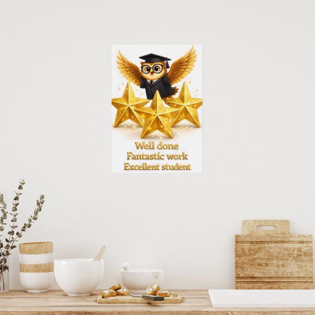 Poster Coloque todos os trabalhos bem feitos, fantásticos (Cozinha)