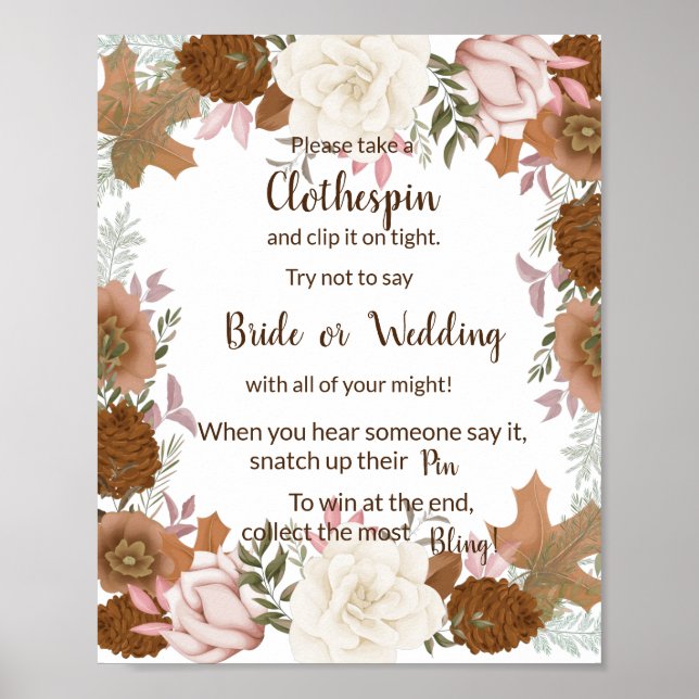 Poster Coloque um sinal de Chá de Boho de Roupas (Frente)