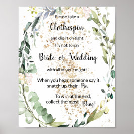 Poster Coloque um sinal de jogo de chuveiro herbal com pr