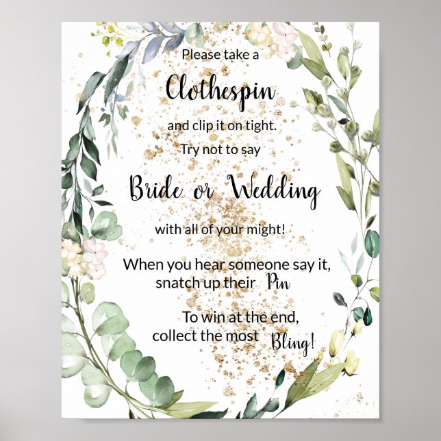 Poster Coloque um sinal de jogo de chuveiro herbal com pr (Frente)