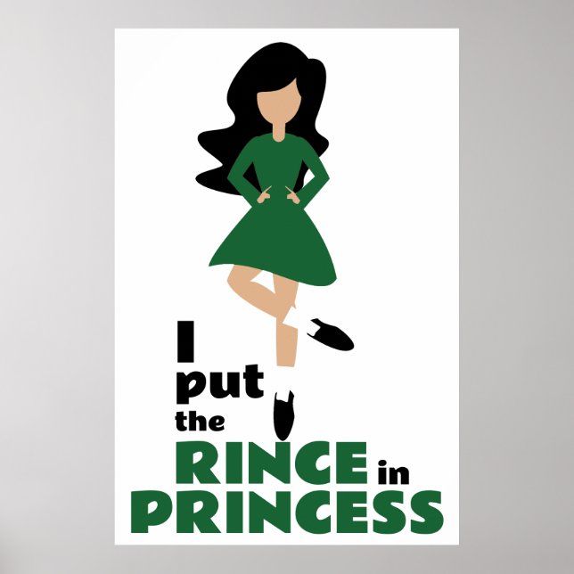 Poster Coloquei Rince na Princesa Black Hair Dance Irland (Frente)