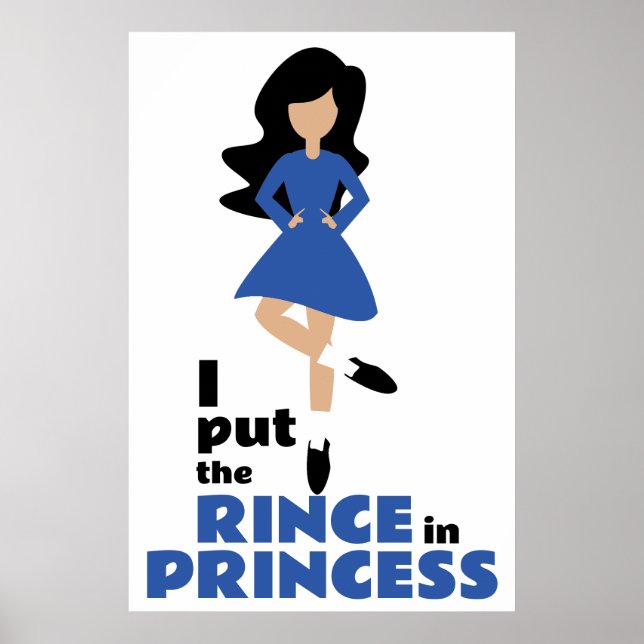 Poster Coloquei Rince na Princesa Black Hair Dance Irland (Frente)