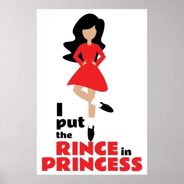 Poster Coloquei Rince na Princesa Black Hair Dance Irland (Frente)