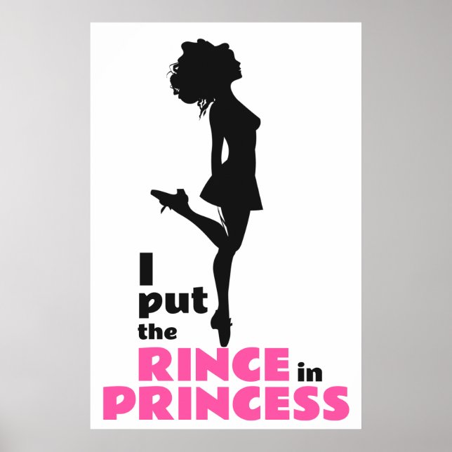 Poster Coloquei Rince na Princesa Dança Irlandesa (Frente)