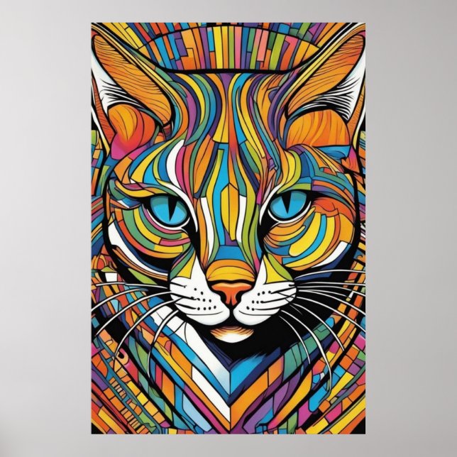 Poster Color Cat  (Frente)
