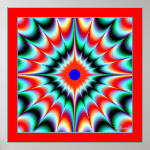 Poster Color Explosion Illusion