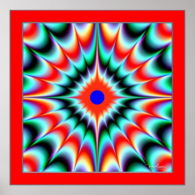 Poster Color Explosion Illusion (Frente)