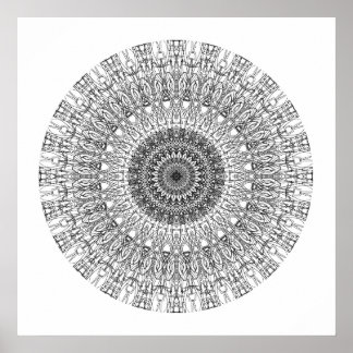 Poster Color Me In Mandala 1