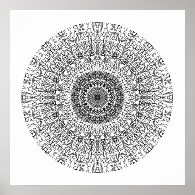 Poster Color Me In Mandala 1 (Frente)