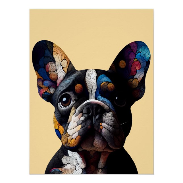 Pôster Color Theory Frenchie (Frente)