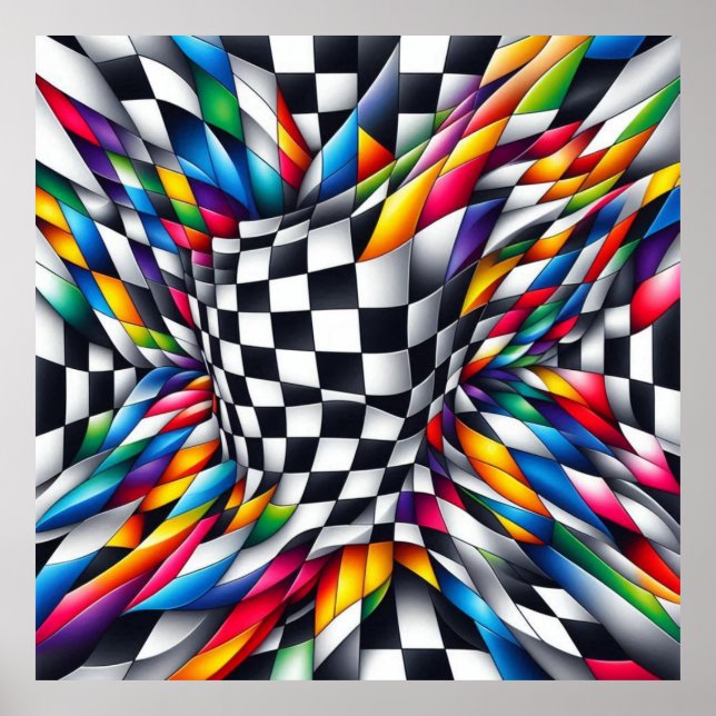 Poster Color Vortex & Illusion (Frente)