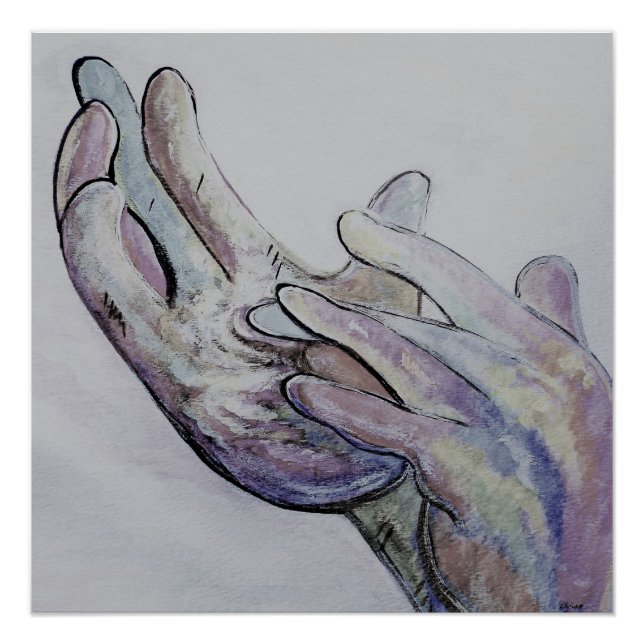 Pôster Coloração ASL Jesus Denim (Frente)