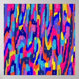 Poster Coloração de Abstrato de Livro