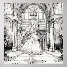 Poster Coloração Gothic Lolita