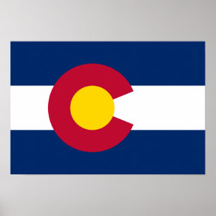 Poster Colorado Flag