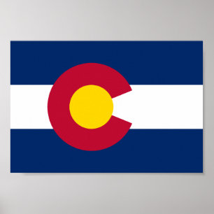 Pôster Colorado Flag