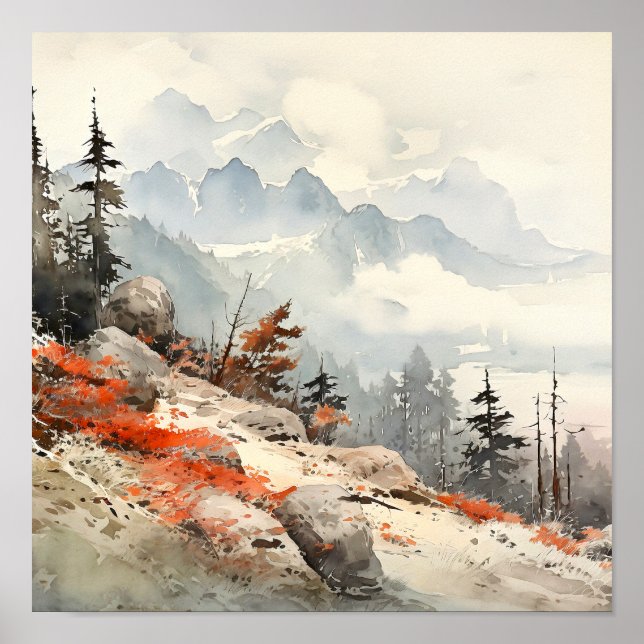 Poster Colorado Landscape Art (Frente)
