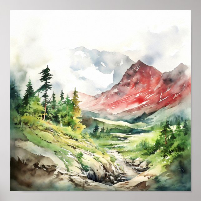 Poster Colorado Landscape Art (Frente)