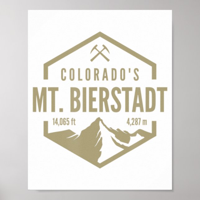 Poster Colorado Mt Bierstadt  (Frente)