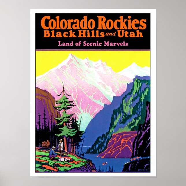 Poster Colorado Rockies (Frente)