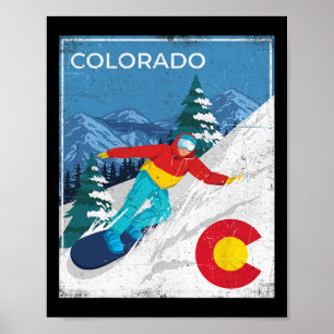Poster Colorado - Snowboard Snowboard Snowboarder Snowboa