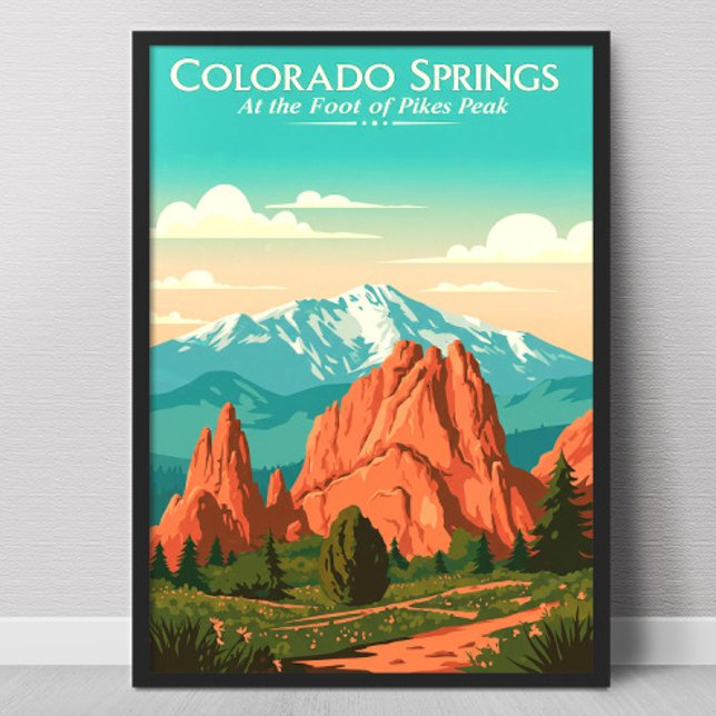 Poster Colorado Springs Antigo (Criador carregado)