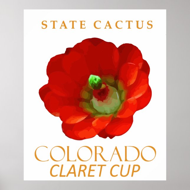 Poster Colorado Territory Cactus The Claret Cup Cactus (Frente)
