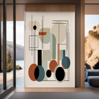 Poster Colore de classe e minimalista moderno único