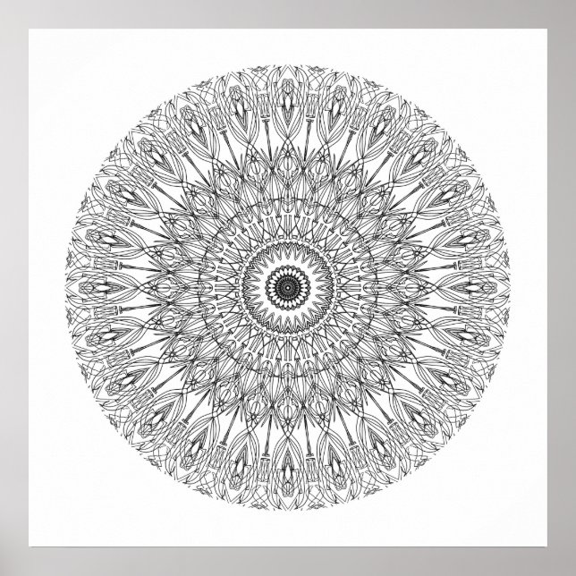 Poster Colore-Me Em Mandala 3 (Frente)