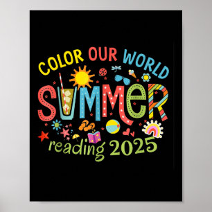 Poster Colore nosso Programa de Leitura do Verão de 2025