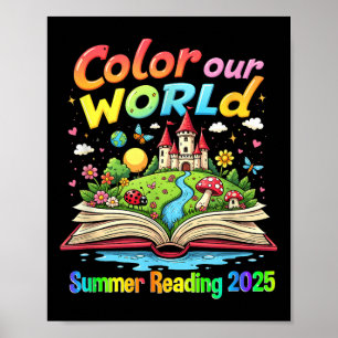 Poster Colore nosso Programa de Leitura do Verão de 2025