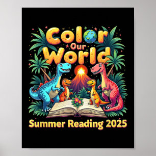 Poster Colore nosso Programa Mundial de Leitura de Verão