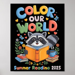 Poster Colore Nosso Programa Mundial De Leitura De Verão