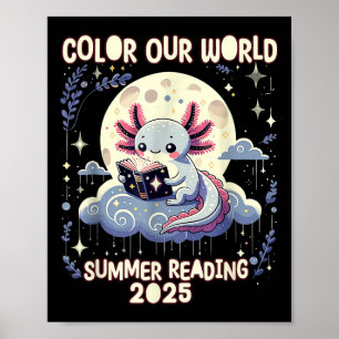 Poster Colore Nosso Programa Mundial De Leitura De Verão 