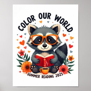 Poster Colore Nosso Programa Mundial De Leitura De Verão